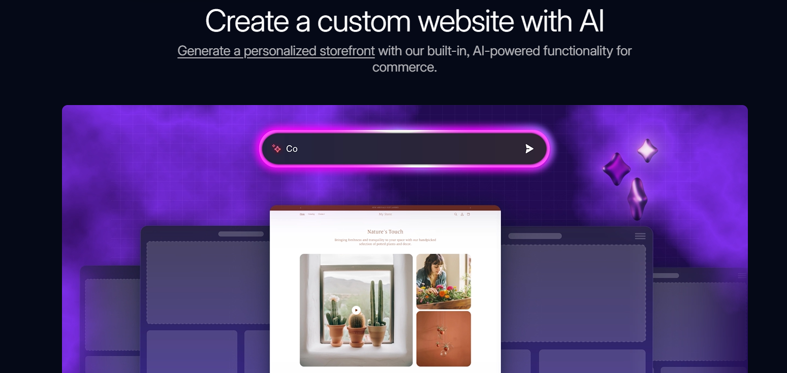 Shopify eCommerce platform interface